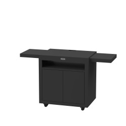 Desserte Meuble Extérieur pour Plancha avec Tablettes Noir Mat 80 x 55 cm  - Le Marquier Desserte Meuble Extérieur pour Plancha avec Tablettes Noir Mat 80 x 55 cm  - Le Marquier