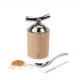 Isen Moulin à Graines de Lin Manuel Bois Naturel et Inox 13 cm - Peugeot