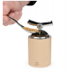 Isen Moulin à Graines de Lin Manuel Bois Naturel et Inox 13 cm - Peugeot