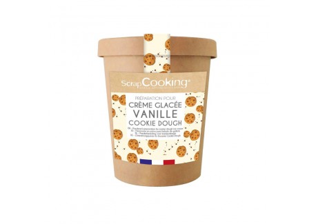 Zelfgemaakte Vanille Cookie Dough-ijsmix 110 g - Scrapcooking