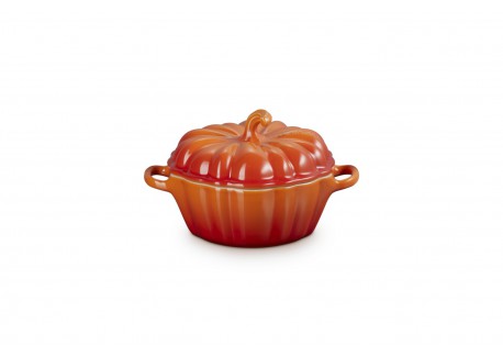 Mini Cocotte Céramique Citrouille 35 cl Orange Volcanique  - Le Creuset