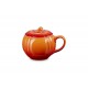 Mug XL Citrouille avec Couvercle en Céramique 40 cl Orange Volcanique  - Le Creuset