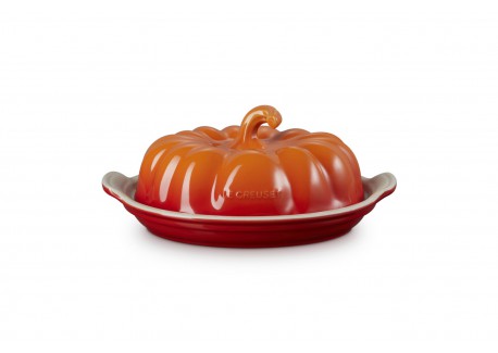 Keramische botervloot Pompoen Vulkanisch Oranje 21 cm - Le Creuset