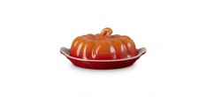 Beurrier Céramique Citrouille Orange Volcanique 21 cm 