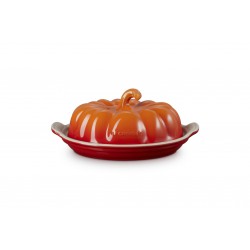 Beurrier Céramique Citrouille Orange Volcanique 21 cm  - Le Creuset Beurrier Céramique Citrouille Orange Volcanique 21 cm  - Le Creuset