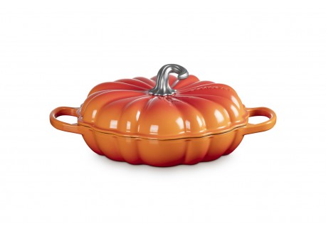 Cocotte Faitout Fonte Citrouille 2,5 L Orange Volcanique (28 cm)  - Le Creuset