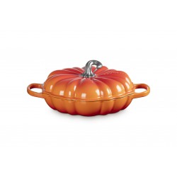 Cocotte Faitout Fonte Citrouille 2,5 L Orange Volcanique (28 cm)  - Le Creuset Cocotte Faitout Fonte Citrouille 2,5 L Orange Volcanique (28 cm)  - Le Creuset