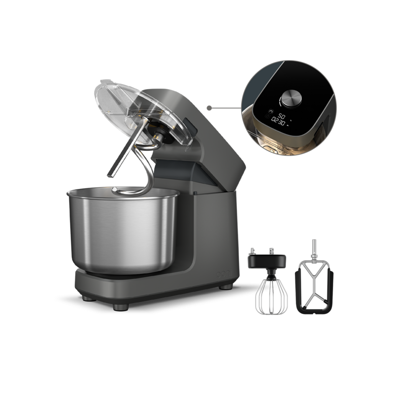 Halo Pro Robot Pétrin à Spirale sur Socle 7,3L Gris Anthracite - Ooni