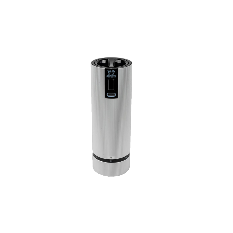 Line Electrique Moulin à Sel 15 cm Aluminium Gris Clair Zirlion - Peugeot