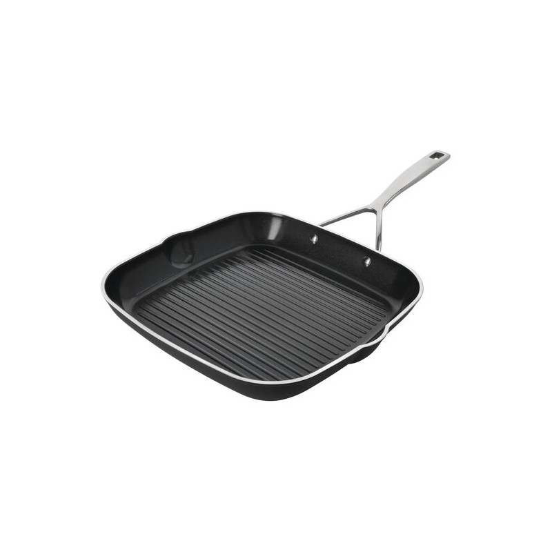 Alu Pro 5 Ceraforce Poêle Grill Antiadhésive Céramique Carré 28x28 cm - Demeyere