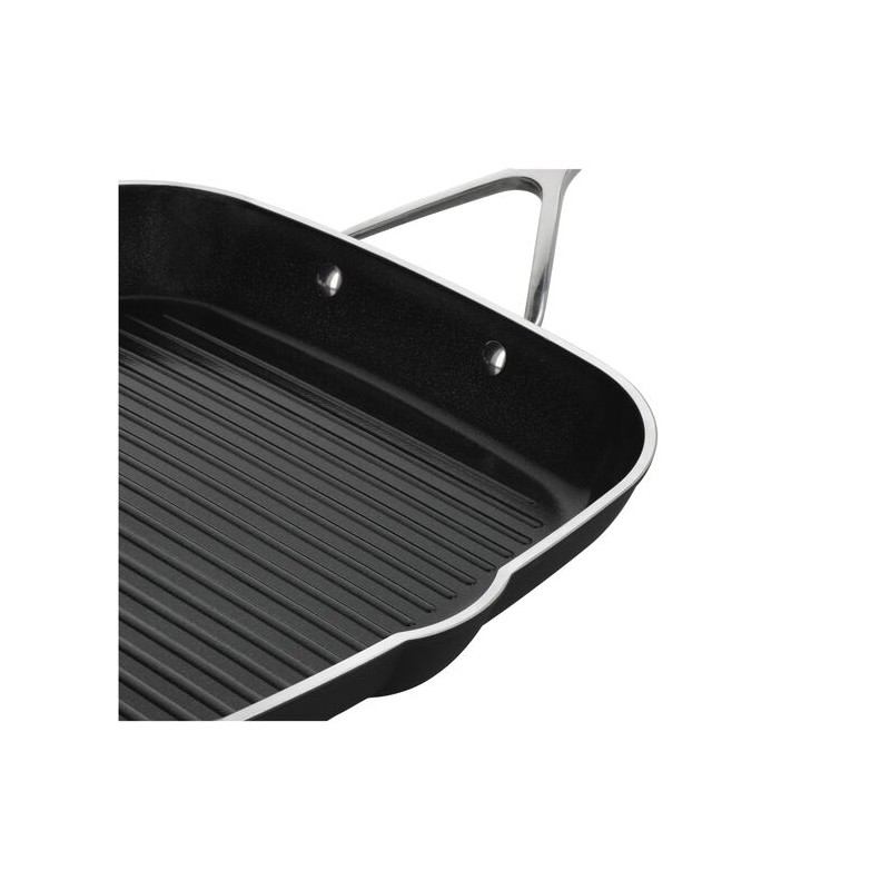Alu Pro 5 Ceraforce Poêle Grill Antiadhésive Céramique Carré 28x28 cm - Demeyere