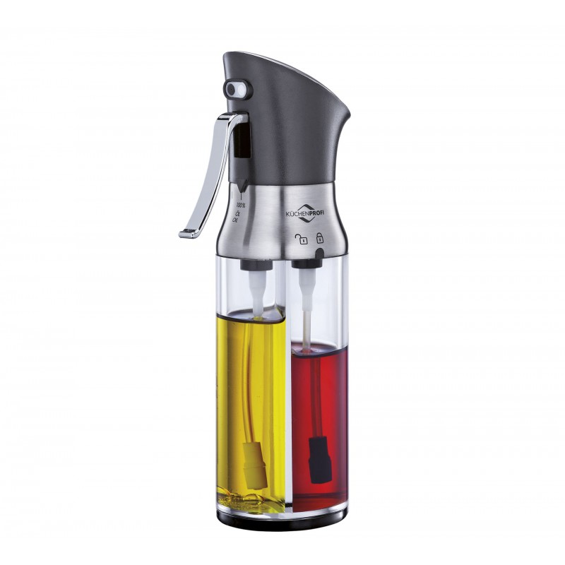 Vaporisateur Spray 2-en-1 Huile et Vinaigre Transparent 2x 95 ml - Kuchenprofi