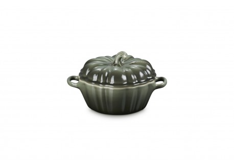 Mini Keramische Pompoen Ovenschotel 35 cl Groene Tijm - Le Creuset