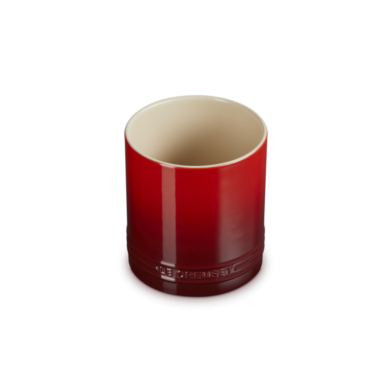 Pot à Ustensiles Céramique Signature Rouge Cerise 14 cm 1,1 L - Le Creuset