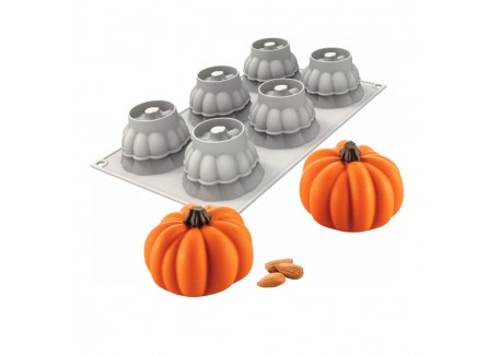 3D Delica Pompoen Siliconen Mal 6x100 ml - Silikomart Professional