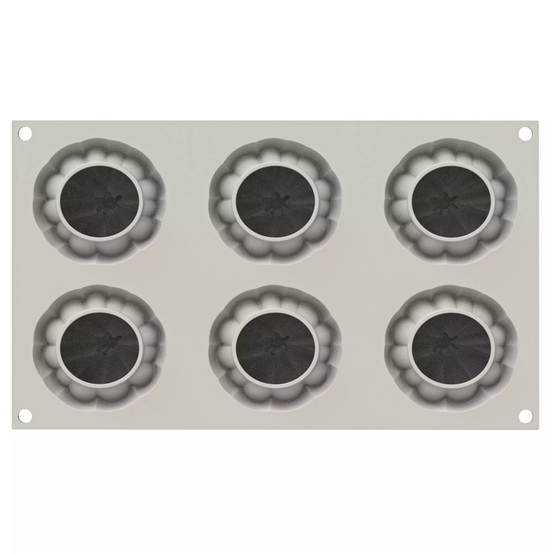 Moule en Silicone 3D Delica Citrouille 6x100 ml - Silikomart Professional
