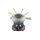 Fondueset uit Savoie en Bourguignonne Geëmailleerd Gietijzer Blauw Sea Salt - Le Creuset