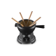 Service à Fondue Savoyarde et Bourguignonne Fonte Emaillée Noir Mat  - Le Creuset