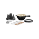Service à Fondue Savoyarde et Bourguignonne Fonte Emaillée Noir Mat  - Le Creuset