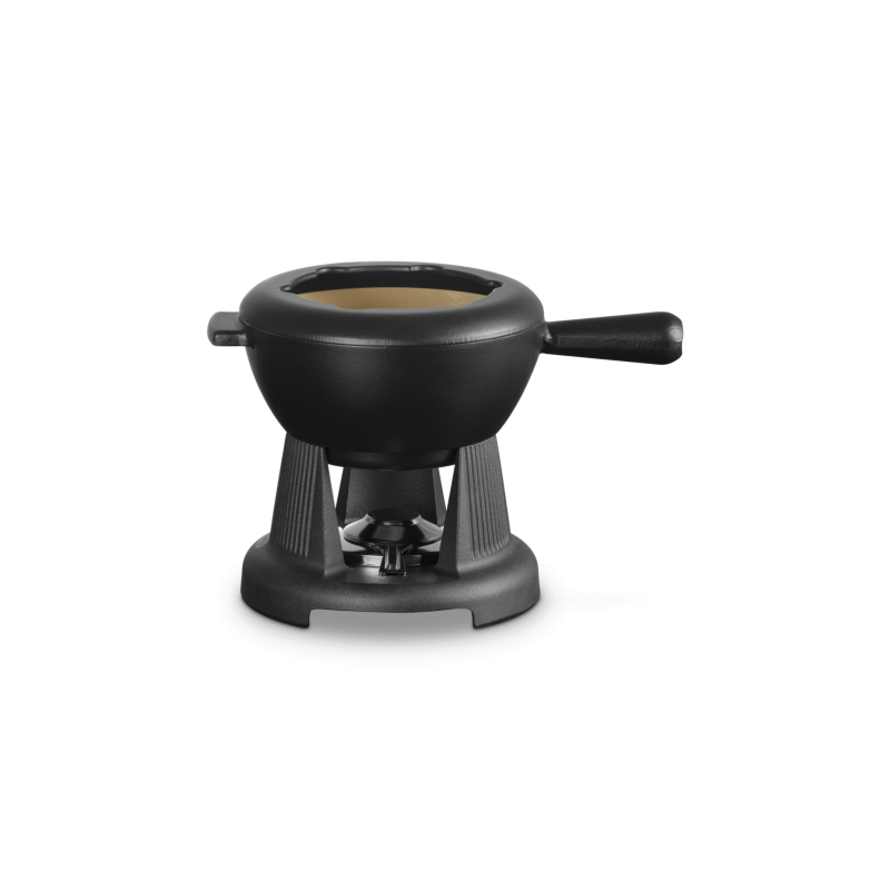Service à Fondue Savoyarde et Bourguignonne Fonte Emaillée Noir Mat - Le Creuset