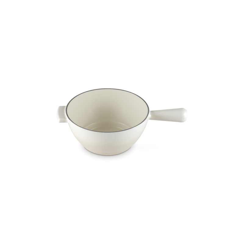 Service à Fondue Savoyarde et Bourguignonne Fonte Emaillée Blanc Meringue - Le Creuset