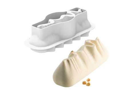 Moule en Silicone 3D Bûche Slope 1050 - Silikomart Professional