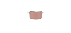 La Merveilleuse Casserole Inox Rose Guimauve 16 cm 1,8 l  