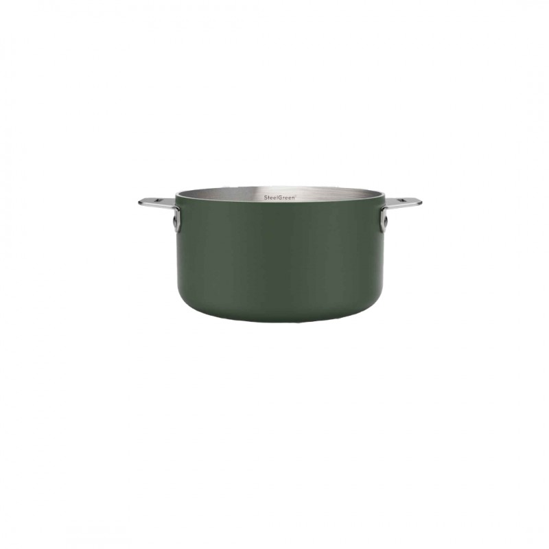 La Merveilleuse Casserole Inox Vert Fougère 16 cm 1,8 l - Cookut