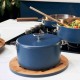 La Merveilleuse Casserole Inox Bleu Myrtille 20 cm 2,8 l - Cookut
