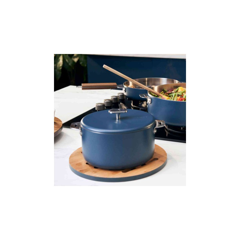 La Merveilleuse Casserole Inox Bleu Myrtille 20 cm 2,8 l - Cookut