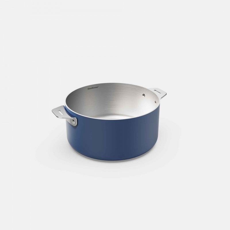 La Merveilleuse Casserole Inox Bleu Myrtille 20 cm 2,8 l - Cookut