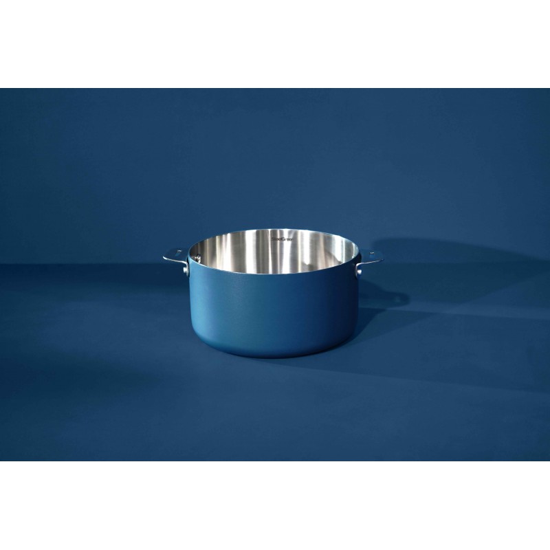 La Merveilleuse Casserole Inox Bleu Myrtille 20 cm 2,8 l - Cookut