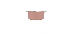 La Merveilleuse Casserole Inox Rose Guimauve 20 cm 2,8 l  