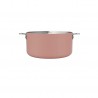 La Merveilleuse Casserole Inox Rose Guimauve 20 cm 2,8 l  