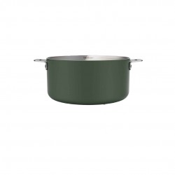 La Merveilleuse Casserole Inox Vert Fougère 20 cm 2,8 l Poignées Amovibles 