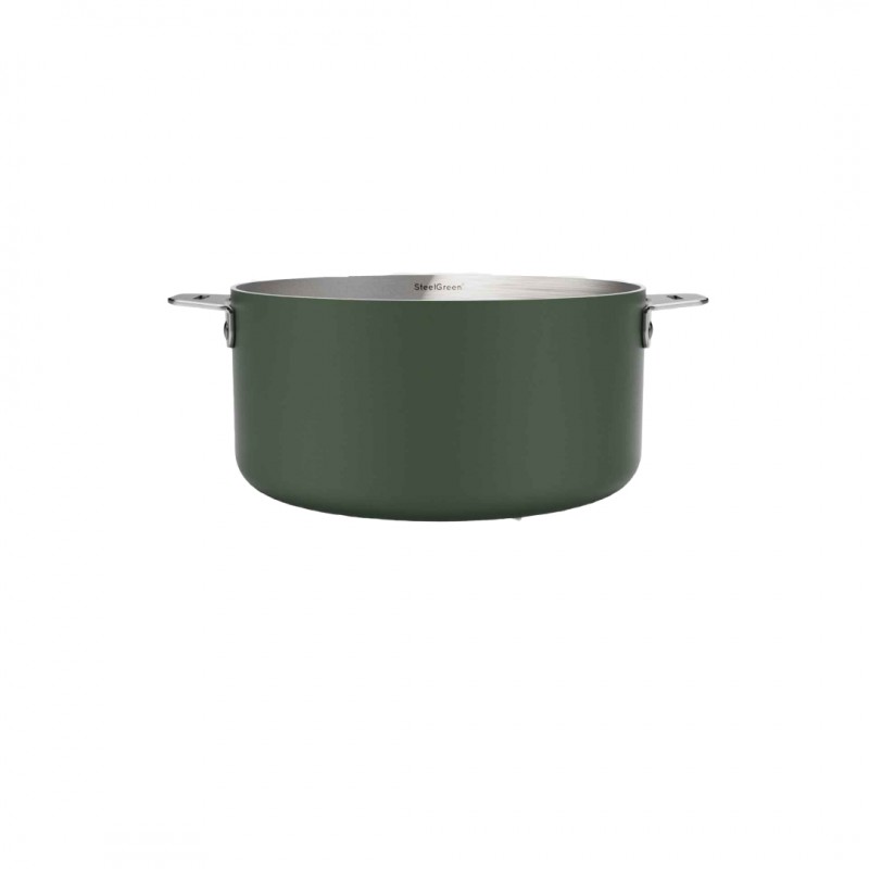 La Merveilleuse Casserole Inox Vert Fougère 20 cm 2,8 l - Cookut