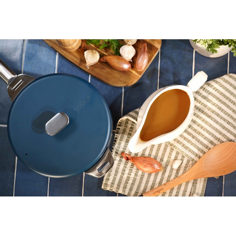 La Merveilleuse Couvercle Inox Bleu Myrtille 20 cm - Cookut