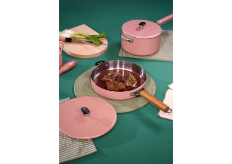 Cookut - La Merveilleuse Couvercle Inox Rose Guimauve 24 cm - Les ...