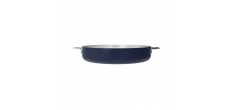 La Merveilleuse Bosbesblauw RVS Koekenpan 24 cm 1,8 L Afneembare Handgrepen