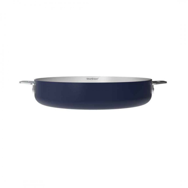 La Merveilleuse Poêle Inox Bleu Myrtille 24 cm 1,8 l - Cookut