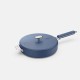 La Merveilleuse Poêle Inox Bleu Myrtille 24 cm 1,8 l - Cookut