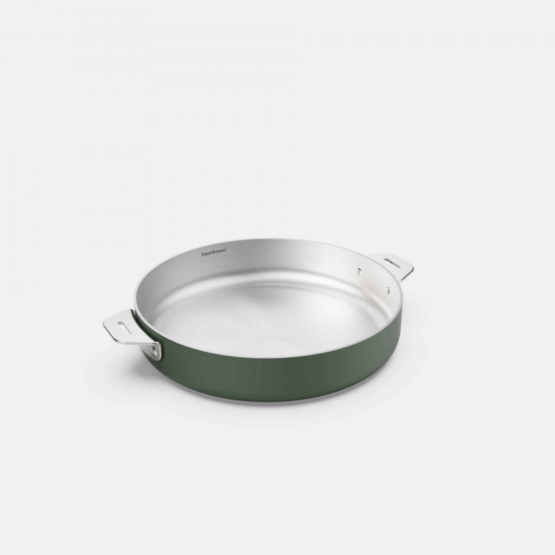 La Merveilleuse Poêle Inox Vert Fougère 24 cm 1,8 l - Cookut
