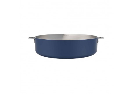 La Merveilleuse Bosbesblauw RVS Sautépan 28 cm 4,6 L - Cookut