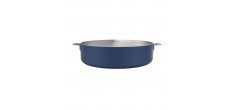La Merveilleuse Bosbesblauw RVS Sautépan 28 cm 4,6 L Afneembare Handgrepen