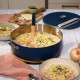 La Merveilleuse Sauteuse Inox Bleu Myrtille 28 cm 4,6 l - Cookut