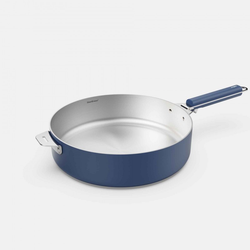 La Merveilleuse Sauteuse Inox Bleu Myrtille 28 cm 4,6 l - Cookut
