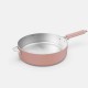 La Merveilleuse Sauteuse Inox Rose Guimauve 28 cm 4,6 l   - Cookut
