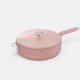La Merveilleuse Roze Guimauve RVS Sautépan 28 cm 4,6 L - Cookut