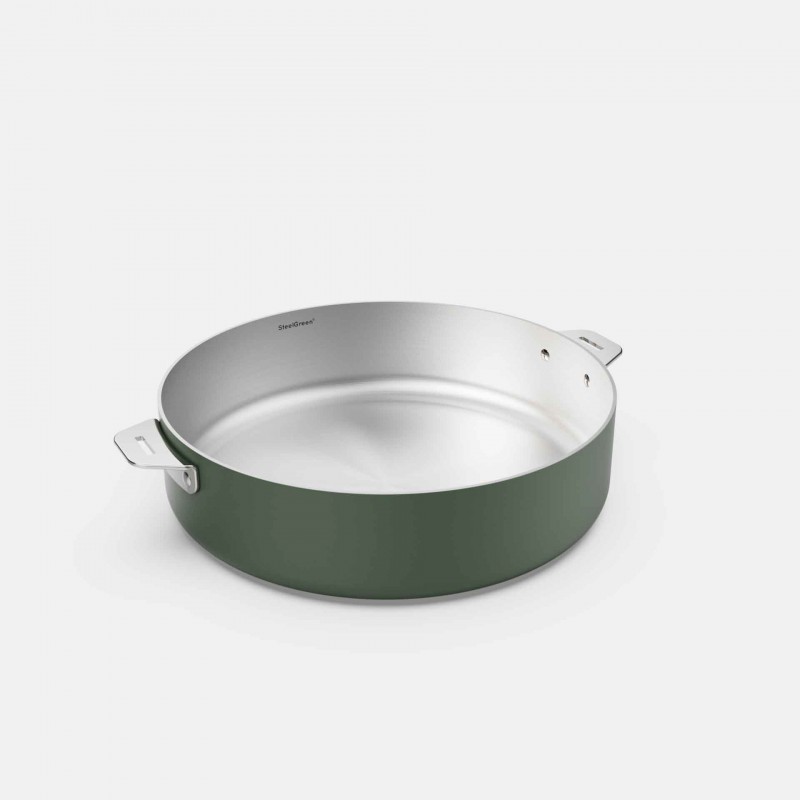 La Merveilleuse Sauteuse Inox Vert Fougère 28 cm 4,6 l - Cookut