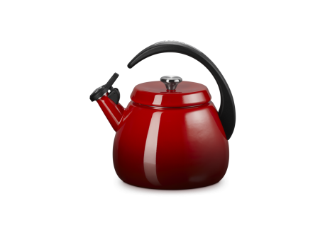 Cloche Bouilloire à Sifflet Emaillée 2,1 L Rouge Cerise - Le Creuset